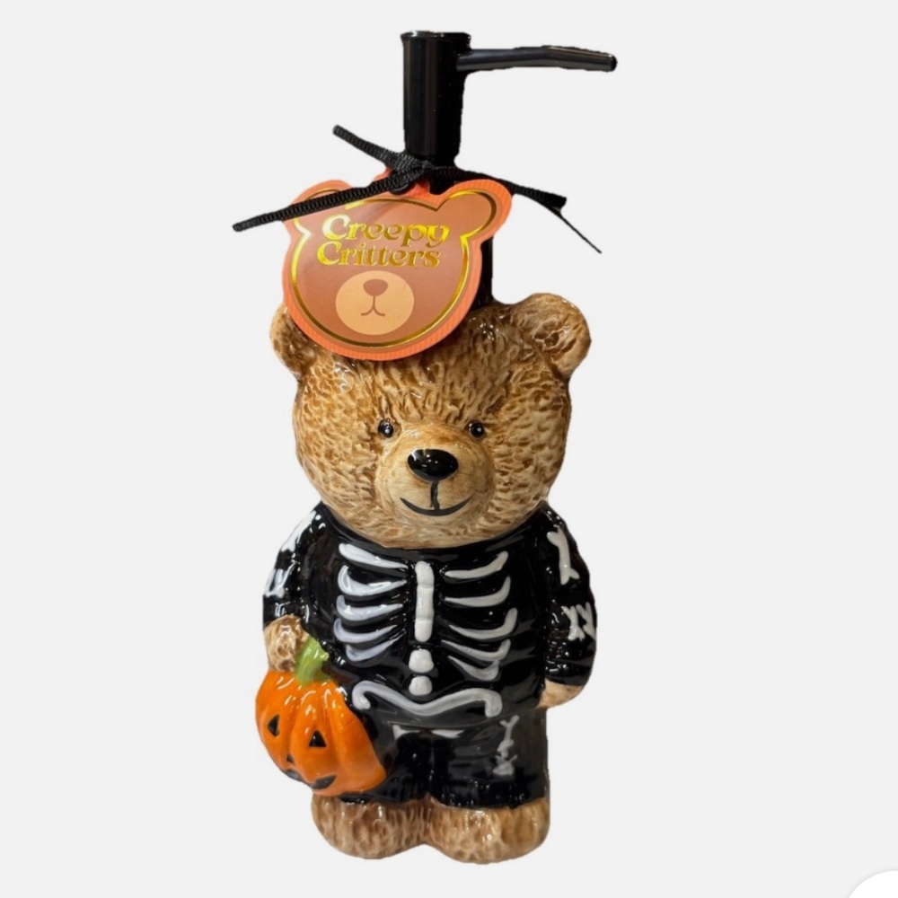 Skeleton Teddy Bear Soap Dispenser